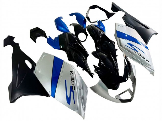 Carenagem Moto BMW K1200S 2005-2010 - Prata Azul Preto
