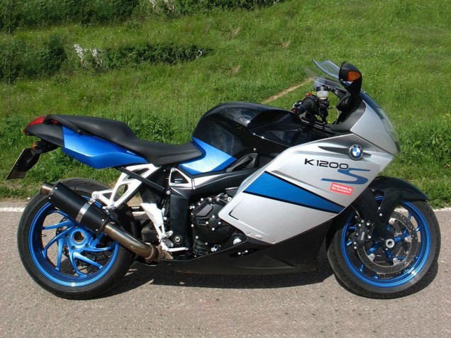 Carenagem Moto BMW K1200S 2005-2010 - Prata Azul Preto
