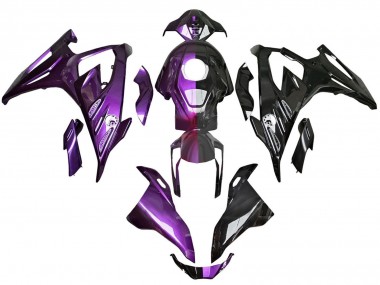 Carenagens Moto BMW S1000RR 2023-2024 - Roxo Preto Brilhante