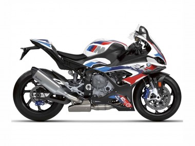 Carenagens Moto BMW S1000RR 2023-2024 - Branco Azul Vermelho Preto Fosco
