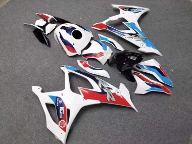 Carenagens Moto BMW S1000RR 2019-2022 - Branco Vermelho Azul