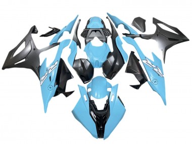 Carenagens Moto BMW S1000RR 2019-2022 - Azul Preto Fosco Branco