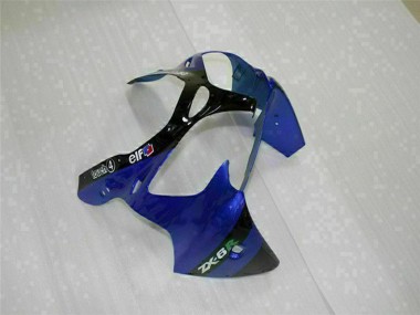Carenagens Moto Kawasaki ZX6R 2000-2002 - Azul Preto Brilhante Elf Bridgestone