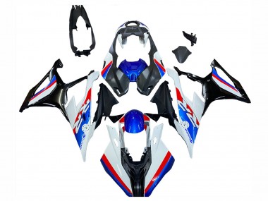 Carenagens Moto BMW S1000RR 2019-2022 - Branco Azul Vermelho