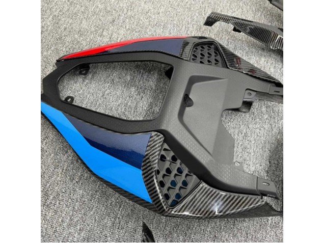 Carenagens Moto BMW S1000RR 2019-2022 - Preto Azul Vermelho Fibra de Carbono