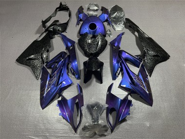 Carenagens Moto BMW S1000RR 2017-2018 - Azul Preto Forjado Fibra de Carbono