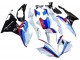 Kits Carenagem Moto BMW S1000RR 2015-2016 - Branco Vermelho Azul Preto Brilhante