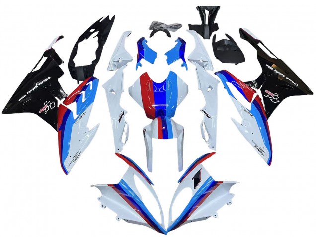 Kits Carenagem Moto BMW S1000RR 2015-2016 - Branco Vermelho Azul Preto Brilhante