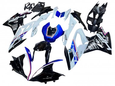 Kits Carenagem Moto BMW S1000RR 2015-2016 - Branco Azul Preto Brilhante