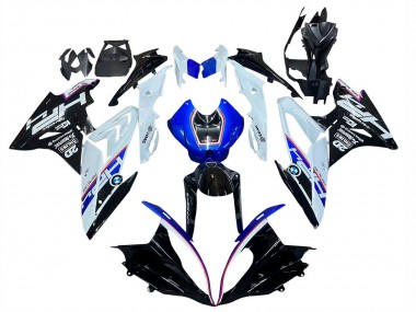 Kits Carenagem Moto BMW S1000RR 2015-2016 - Branco Azul Preto Brilhante