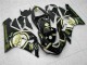 Carenagens Moto Kawasaki ZX6R 2005-2006 - Preto Brilhante Branco Ouro Lucky Strike