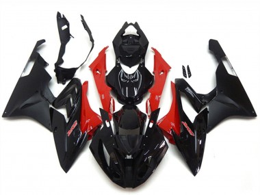 Carenagem Moto BMW S1000RR 2015-2016 - Vermelho Preto Brilhante Preto Fosco