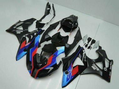 Carenagens Moto BMW S1000RR 2009-2014 - Azul Vermelho Preto Fosco Castrol