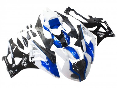 Carenagens Moto BMW S1000RR 2009-2014 - Branco Azul Preto Brilhante Castrol