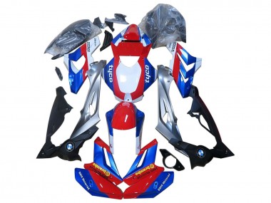 Carenagens Moto BMW S1000R 2014-2016 - Vermelho Azul