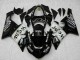 Carenagens Moto Kawasaki ZX6R 2005-2006 - Preto Brilhante Branco West