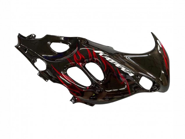 Carenagens Moto Suzuki GSX600F/GSX750F 2004-2006 - Preto Brilhante Vermelho Chama