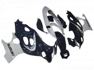 Carenagem Moto Suzuki GSX600F/GSX750F 2004-2006 - Preto Brilhante Cinzento