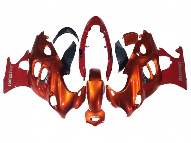 Carenagens Moto Suzuki GSX600F/GSX750F 2004-2006 - Burnt Laranja Branco Logo