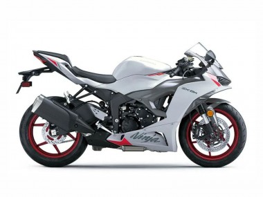 Carenagens Moto Kawasaki ZX6R 2023-2025 - Branco Pérola Preto Vermelho
