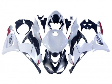 Carenagens Moto Kawasaki ZX6R 2023-2025 - Branco Pérola Preto Vermelho