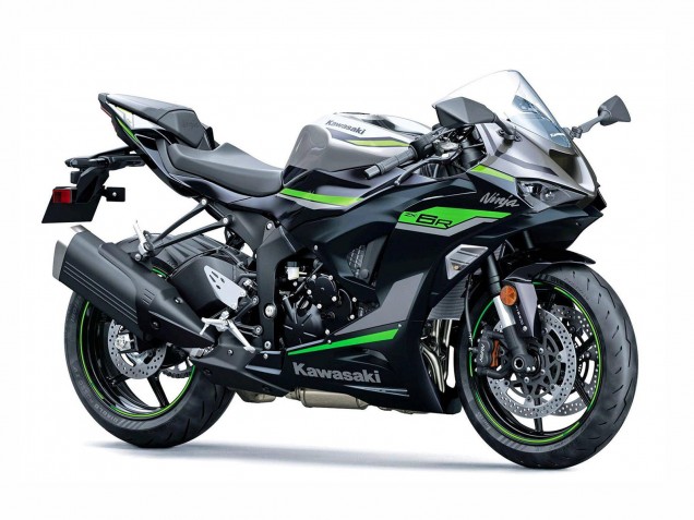 Carenagens Moto Kawasaki ZX6R 2023-2025 - Preto Cinzento Verde Ninja