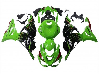 Carenagens Moto Kawasaki ZX6R 2023-2025 - Verde Preto