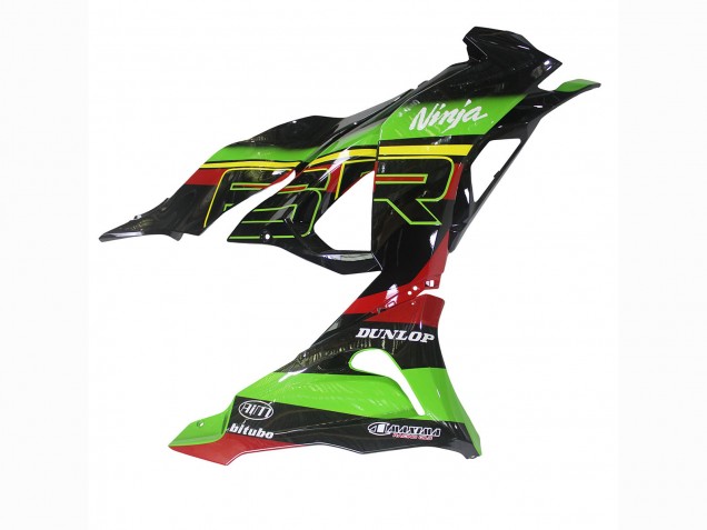 Carenagens Moto Kawasaki ZX6R 2023-2026 - Verde Preto Vermelho Amarelo Dunlop