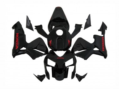 Carenagens Moto Honda CBR600RR 2003-2004 - Preto Brilhante Vermelho Decalques