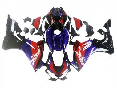 Carenagens Moto Honda CBR1000RR 2017-2023 - Vermelho Azul Preto Brilhante