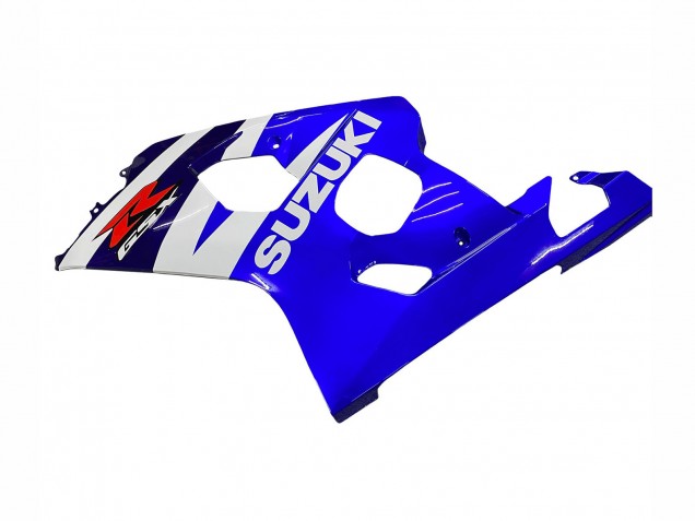 Kits Carenagem Moto Suzuki GSXR 600 / GSXR 750 2004-2005 - Branco Azul Preto Vermelho