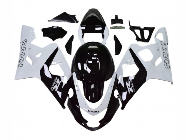 Carenagens Moto Suzuki GSXR 600 / GSXR 750 2004-2005 - Branco Preto