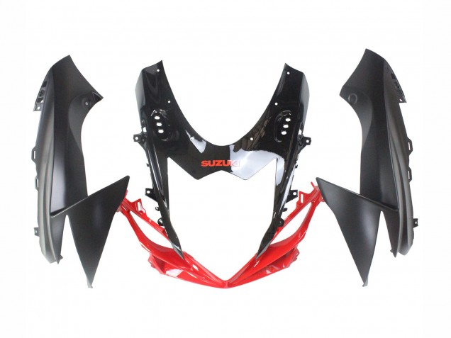 Carenagens Moto Suzuki GSXR 600 / GSXR 750 2011-2024 - Preto Cinzento Vermelho Linha