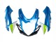 Carenagens Moto Suzuki GSXR 600 / GSXR 750 2011-2024 - Azul Claro Verde Branco Vermelho
