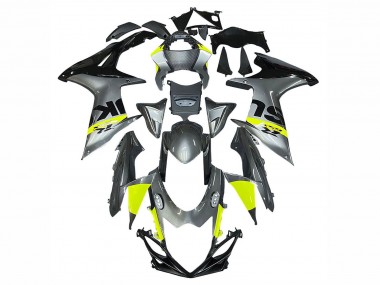 Carenagens Moto Suzuki GSXR 600 / GSXR 750 2011-2024 - Prata Amarelo Preto