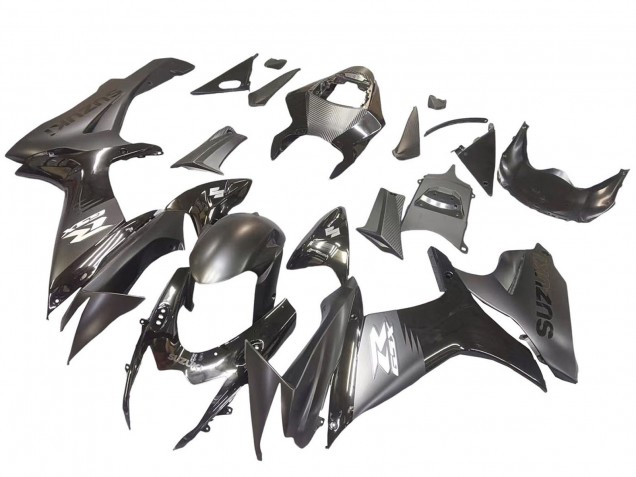 Carenagens Moto Suzuki GSXR 600 / GSXR 750 2011-2024 - Preto Fosco Preto Brilhante Branco Decal