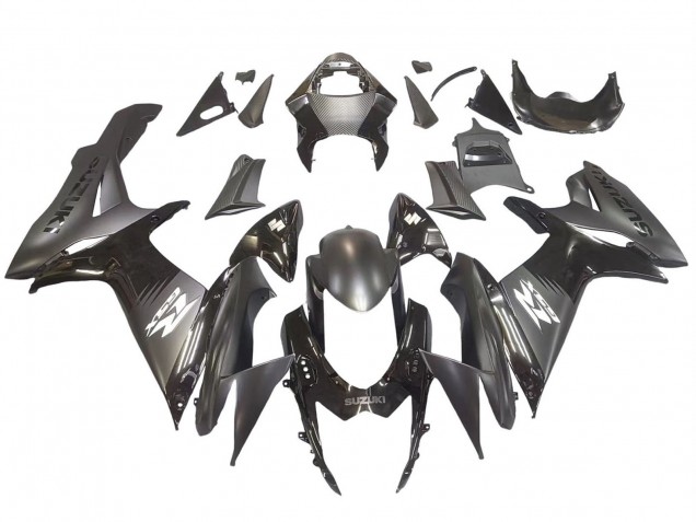 Carenagens Moto Suzuki GSXR 600 / GSXR 750 2011-2024 - Preto Fosco Preto Brilhante Branco Decal