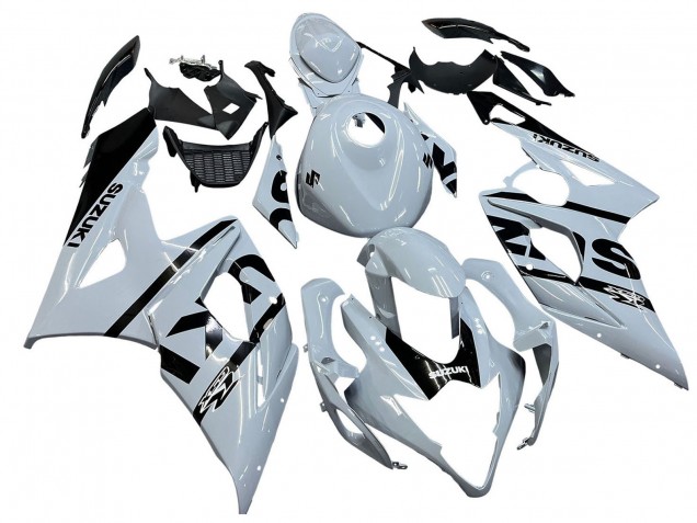 Carenagens Moto Suzuki GSXR 1000 2005-2006 - Branco Preto