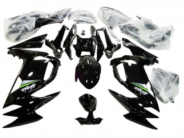 Carenagens Moto Kawasaki Ninja 650 EX650 2020-2024 - Preto Brilhante Verde