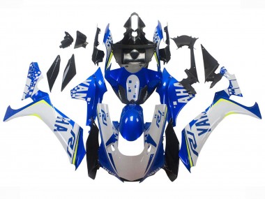 Carenagens Moto Yamaha YZF 1000 R1 2020-2025 - Branco Azul Amarelo Néon Preto Brilhante