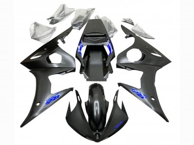 Carenagens Moto Yamaha YZF R6S 2006-2009 - Preto Fosco Azul