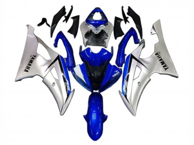 Carenagens Moto Yamaha YZF 600 R6 2008-2016 - Prata Azul