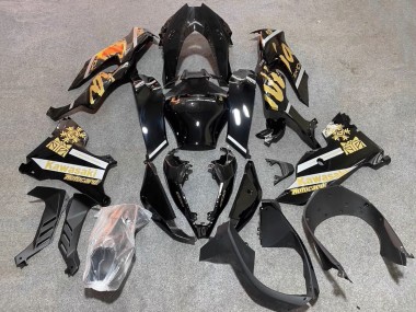 Carenagens Moto Kawasaki ZX10R 2021-2025 - Preto Brilhante Ouro Elf Neve