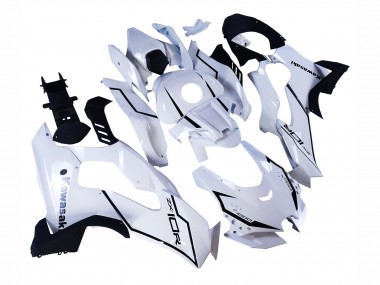 Carenagens Moto Kawasaki ZX10R 2021-2025 - Branco Preto