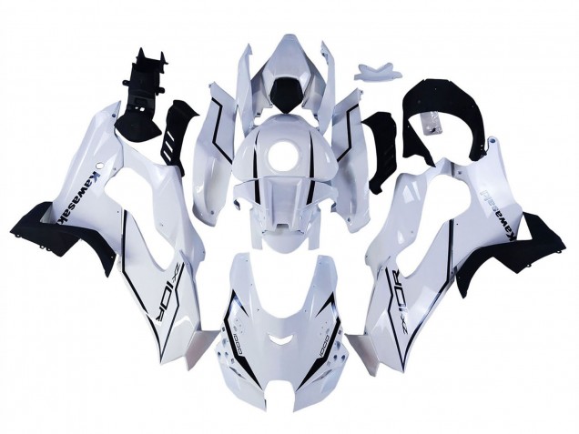 Carenagens Moto Kawasaki ZX10R 2021-2025 - Branco Preto