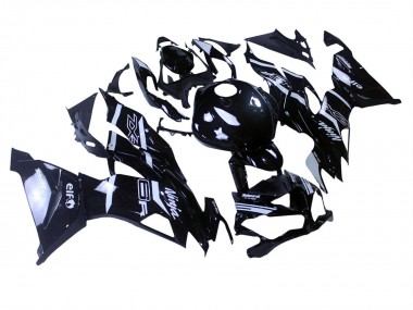 Carenagens Moto Kawasaki ZX6R 2019-2022 - Preto Brilhante Branco