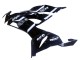 Carenagens Moto Kawasaki ZX6R 2019-2022 - Preto Brilhante Branco