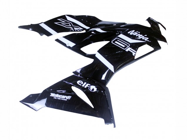 Carenagens Moto Kawasaki ZX6R 2019-2022 - Preto Brilhante Branco