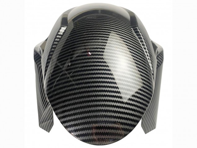 Carenagens Moto Kawasaki ZX6R 2019-2022 - Branco Preto Fibra de Carbono
