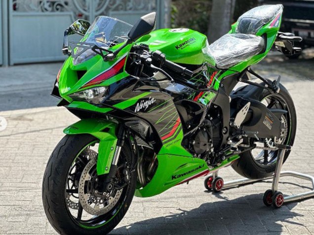 Carenagens Moto Kawasaki ZX6R 2019-2022 - Verde Preto Brilhante Vermelho